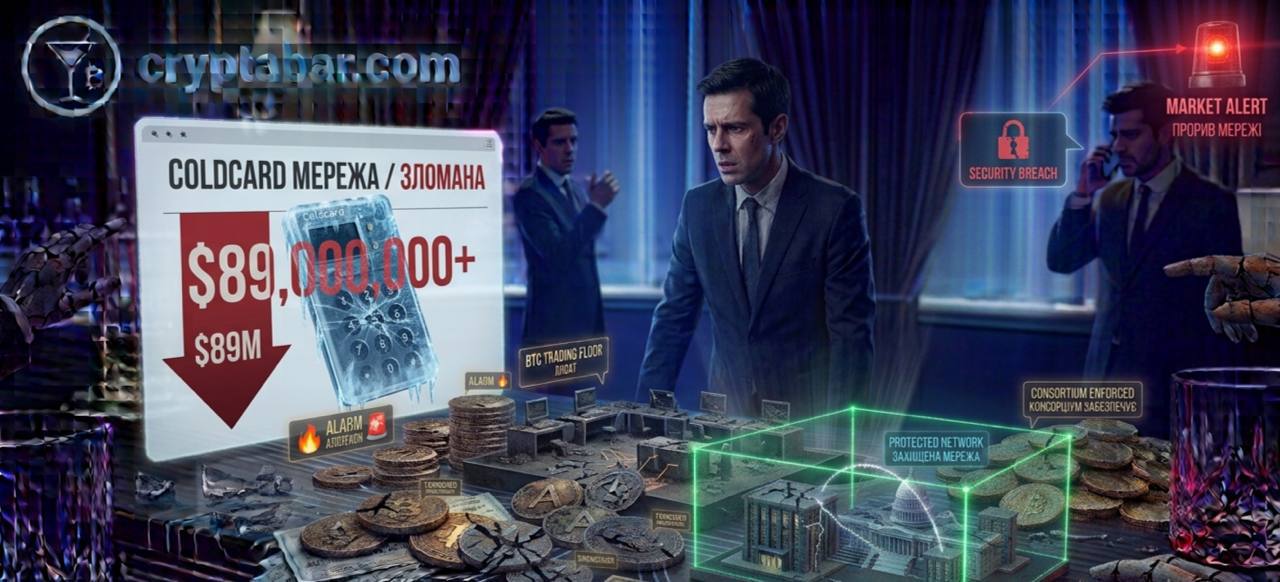 🔓 Хакеры похитили почти $89 млн у владельцев биткоин-кошельков Coldcard