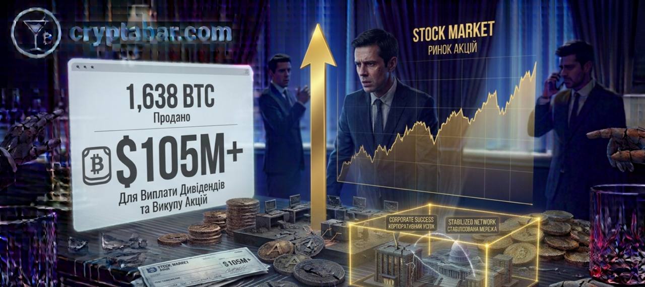 👀 Strategy продала 1638 BTC на $105 млн для выплаты дивидендов